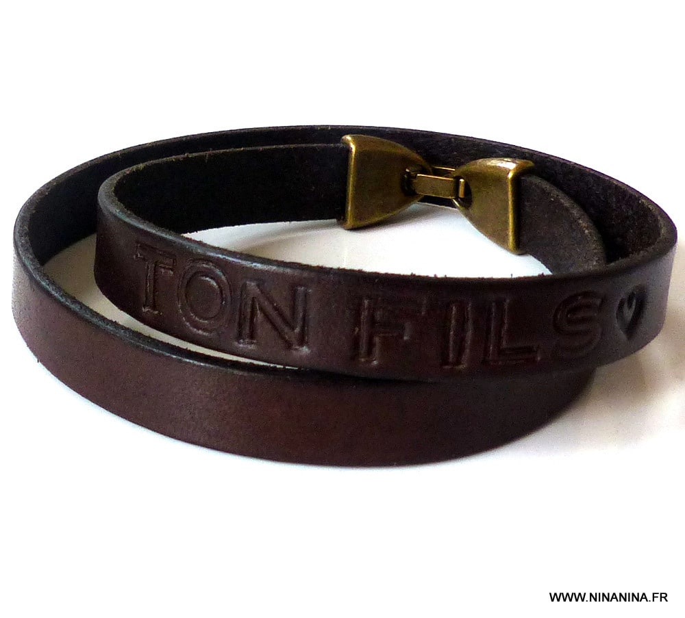 Bracelet cuir 2 tours personnalisé – Image 12