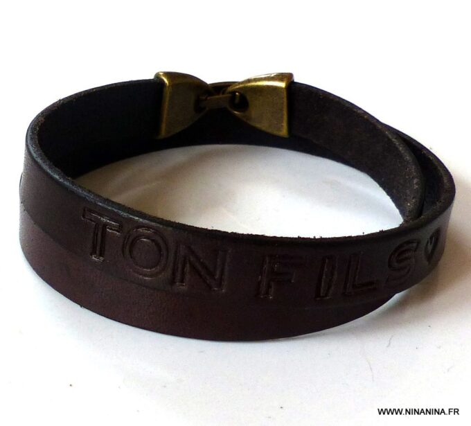 N2586j_Bracelet_cuir_2_tours_personnalise_fermoir_metal_bronze_-Bijoux_Bracelets_en_ligne_NINANINA