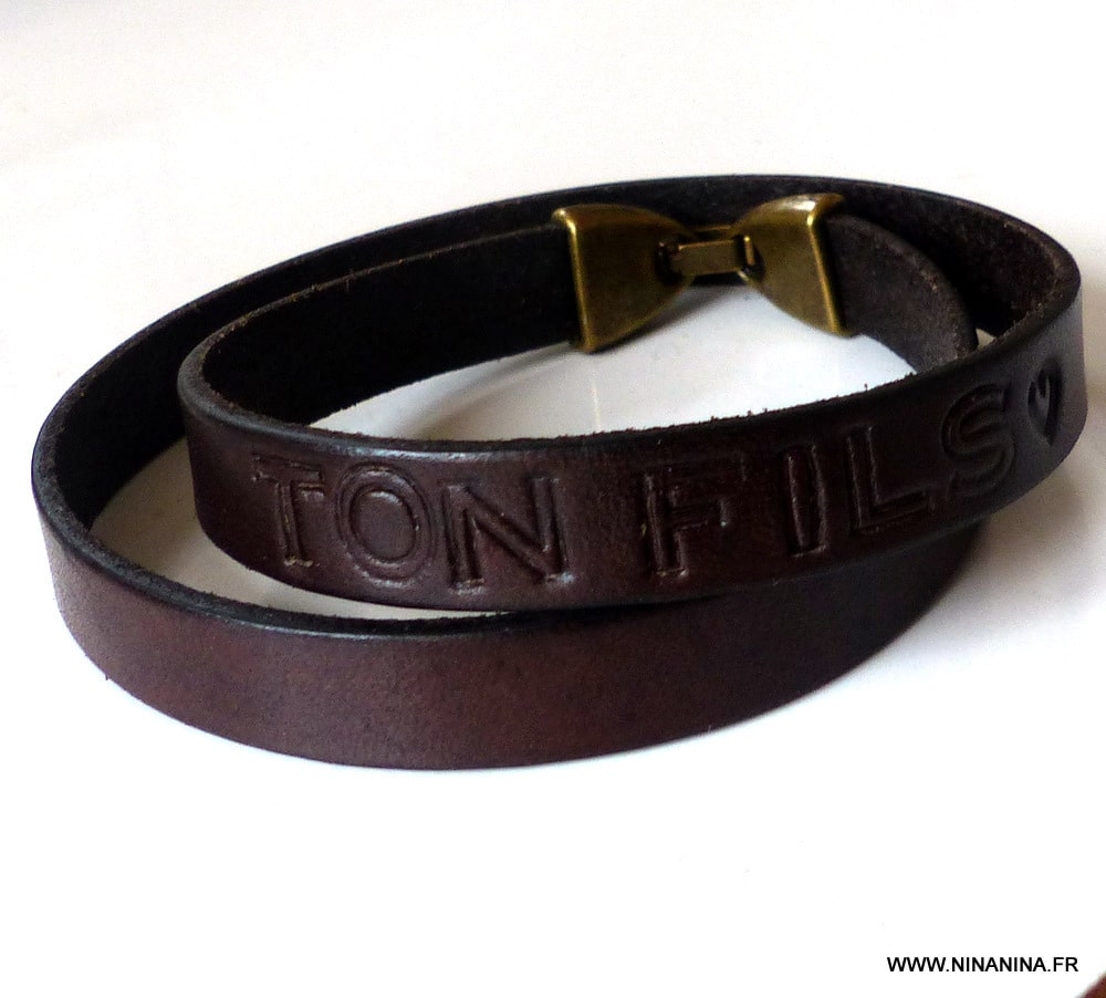 Bracelet cuir 2 tours personnalisé – Image 23
