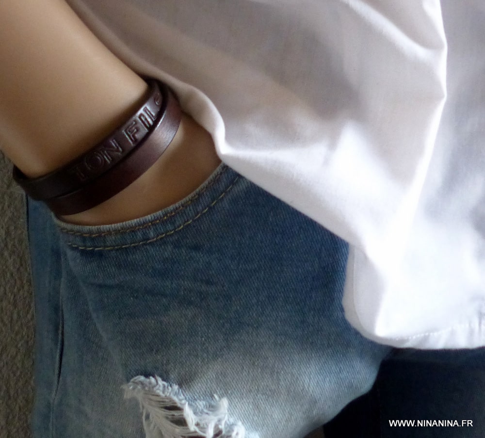 Bracelet cuir 2 tours personnalisé – Image 26