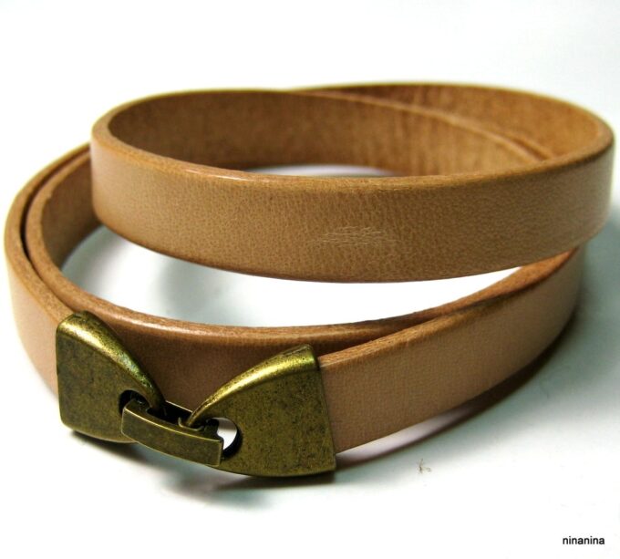 N2587terd_bracelet_homme_cuir_3_tours_et_metal_bronze