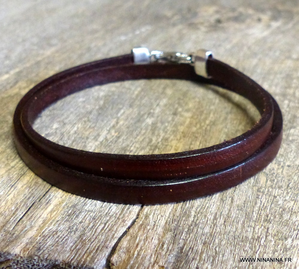 Bracelet wrap cuir 2 tours – Image 13