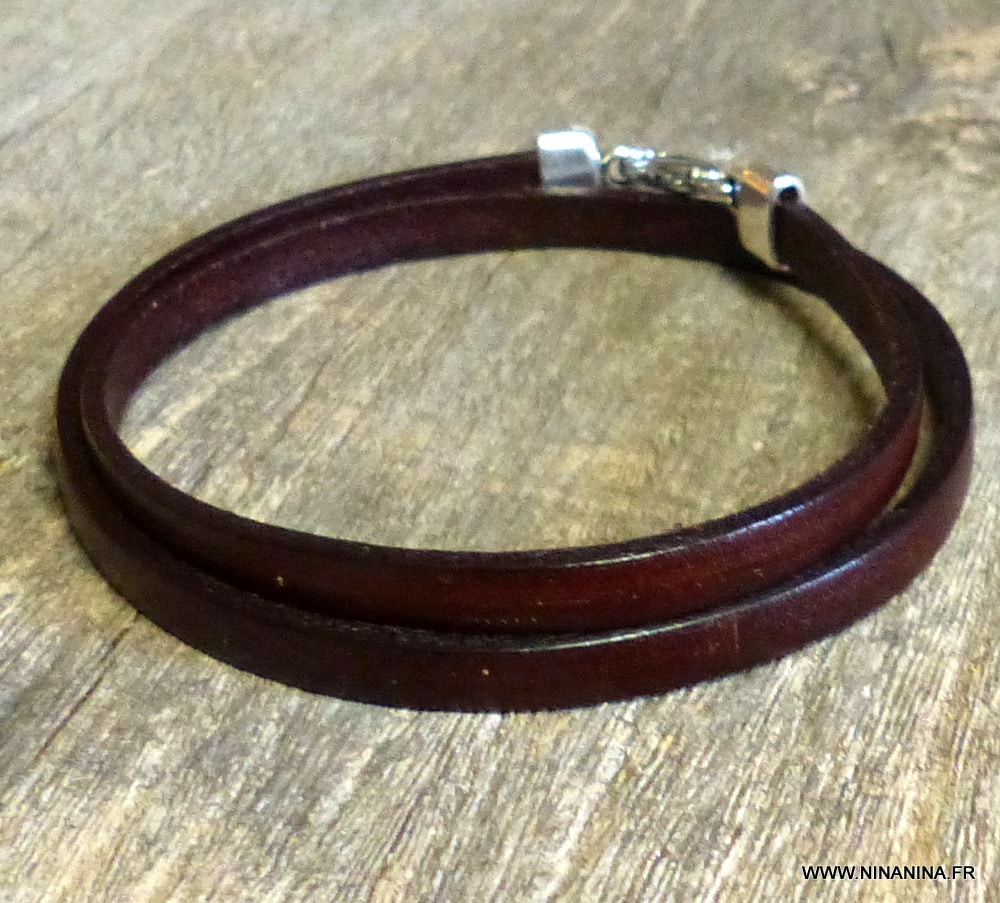 Bracelet wrap cuir 2 tours – Image 20
