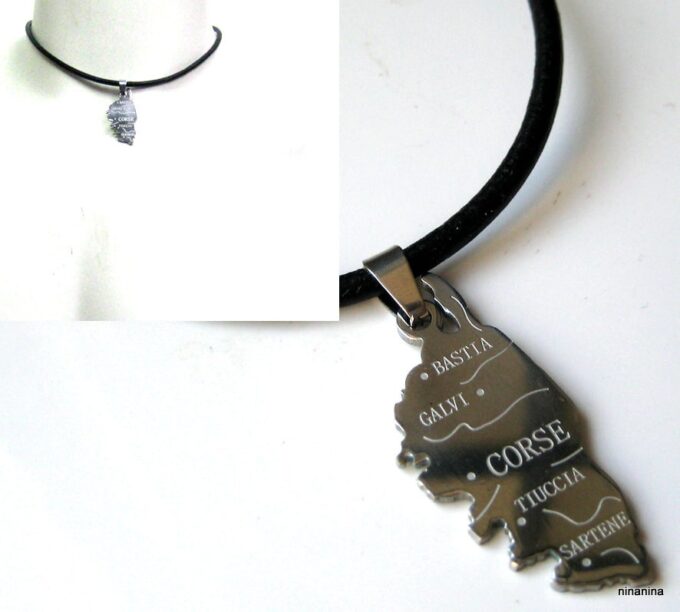 N2593_collier_homme_cuir_et_corse_argent