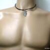 N2593terc_collier_cordon_cuir_corse_acier_inoxydable