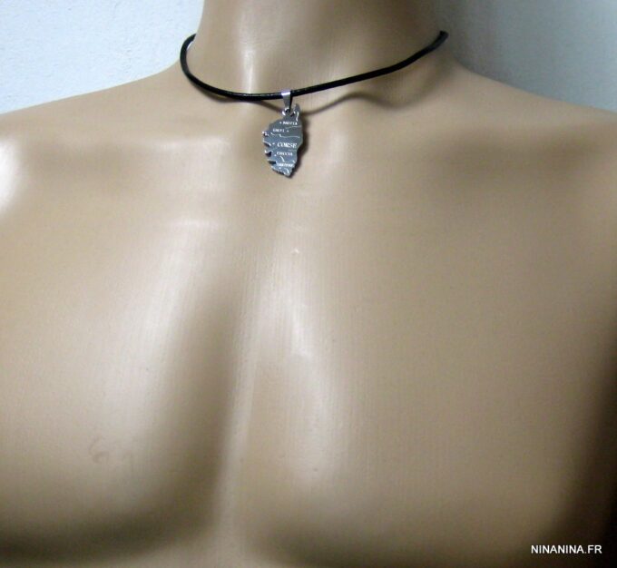 N2593terf_collier_cordon_cuir_corse_acier_inoxydable