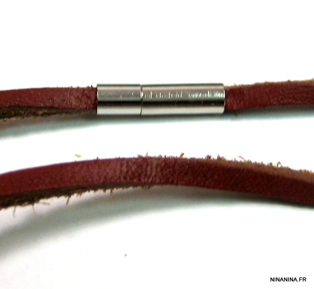 Collier cordon daim et CORSE acier inoxydable – Image 15