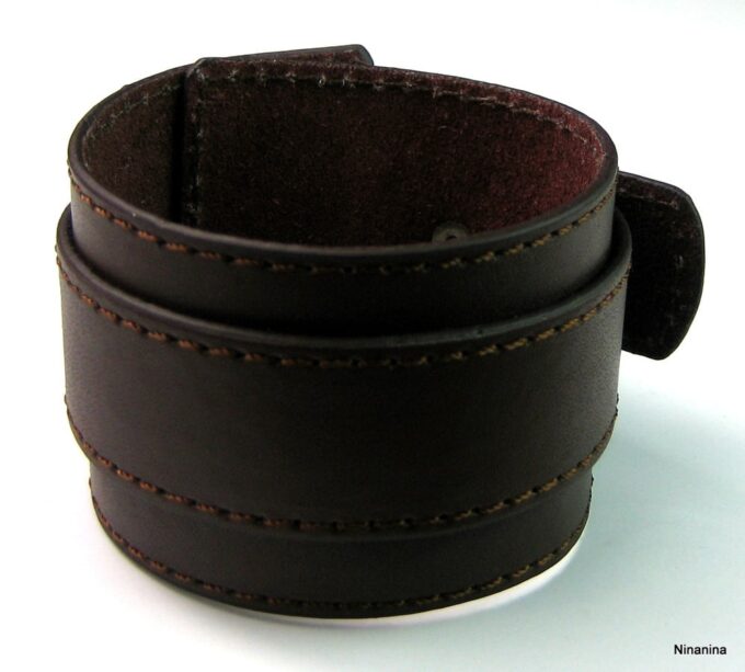 N2605terc_bracelet_de_force_cuir_marron_chocolat