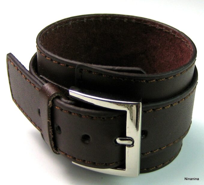 N2605terd_bracelet_de_force_cuir_marron_chocolat