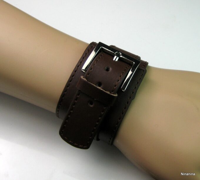 N2605terg_bracelet_de_force_cuir_marron_chocolat