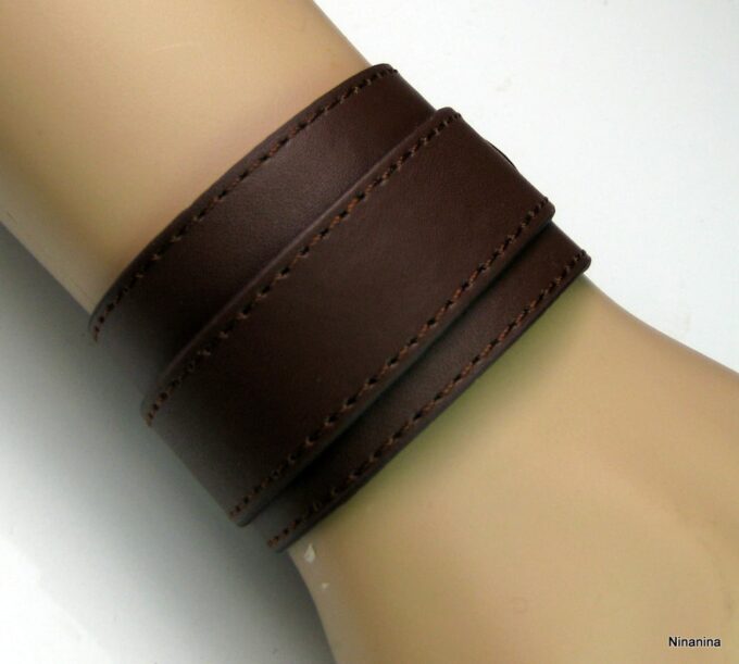 N2605teri_bracelet_de_force_cuir_marron_chocolat