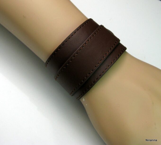 N2605terj_bracelet_de_force_cuir_marron_chocolat