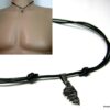 N2608ter_collier_cordon_cuir_CORSE_acier_inoxydable