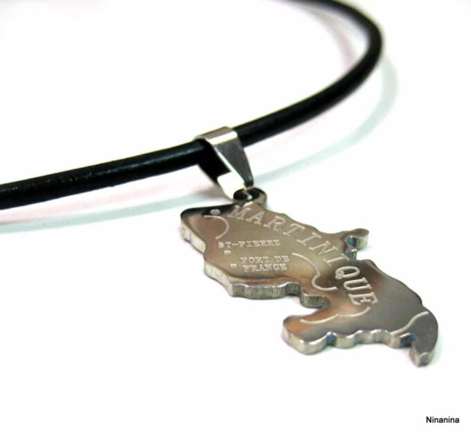 N2620tera_collier_cordon_cuir_martinique_acier_inoxydable