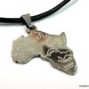 N2626terb_Collier_cordon_cuir_et_AFRIQUE_acier_inoxydable