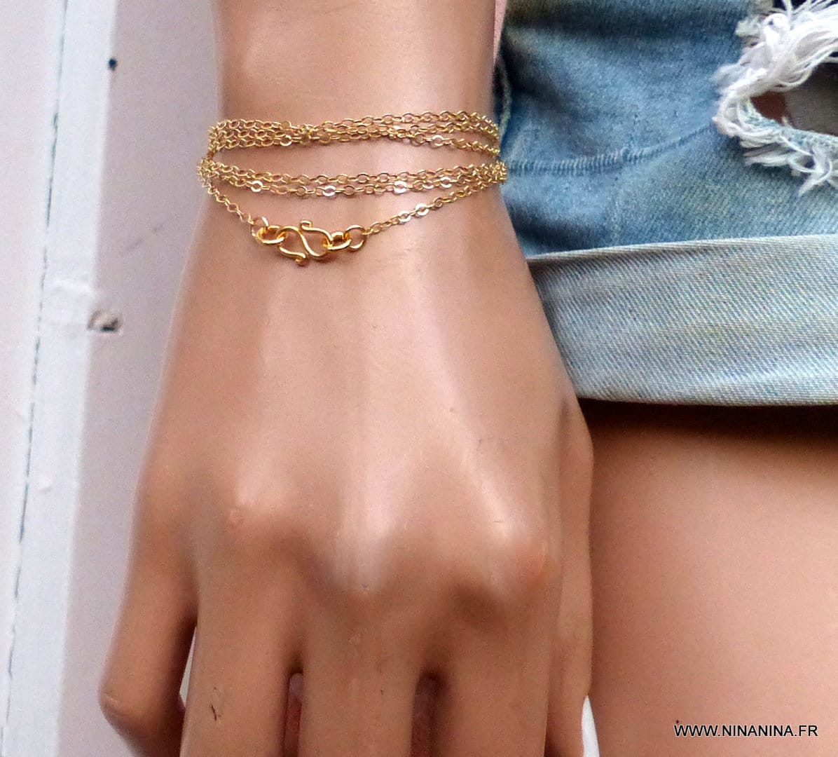 Chaine de taille Or Plaqué 24 carats signe infini – Image 7