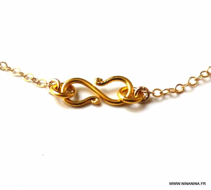 N2659c_Chaine_de_cheville_infini_plaque_or_-_Bijoux_Chaines_en_ligne_NINANINA