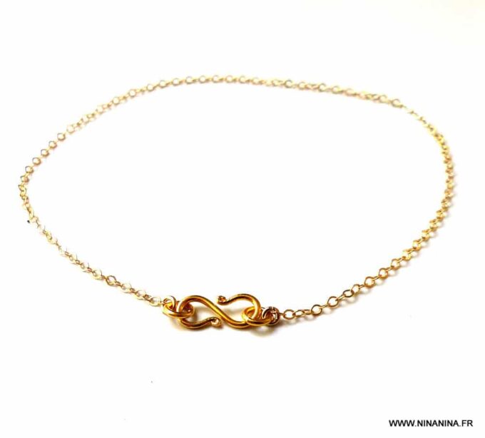 N2659e_Chaine_de_cheville_infini_plaque_or_-_Bijoux_Chaines_en_ligne_NINANINA