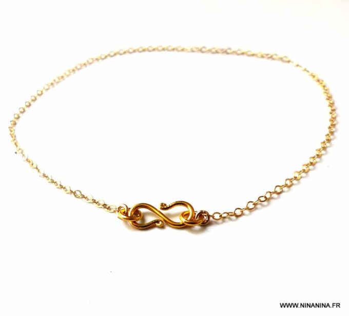 N2659i_Chaine_de_cheville_infini_plaque_or_-_Bijoux_Chaines_en_ligne_NINANINA
