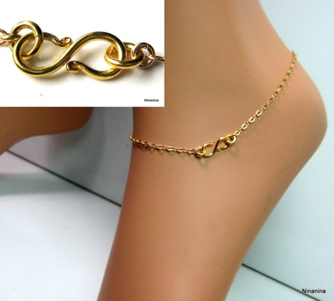 N2659terf_chaine_de_cheville_plaque_or