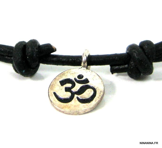 N2662terB_collier_homme_cordon_cuir_OHM_argent_massif