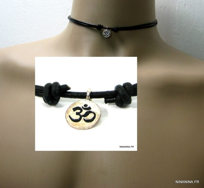 N2662terD_collier_homme_cordon_cuir_OHM_argent_massif