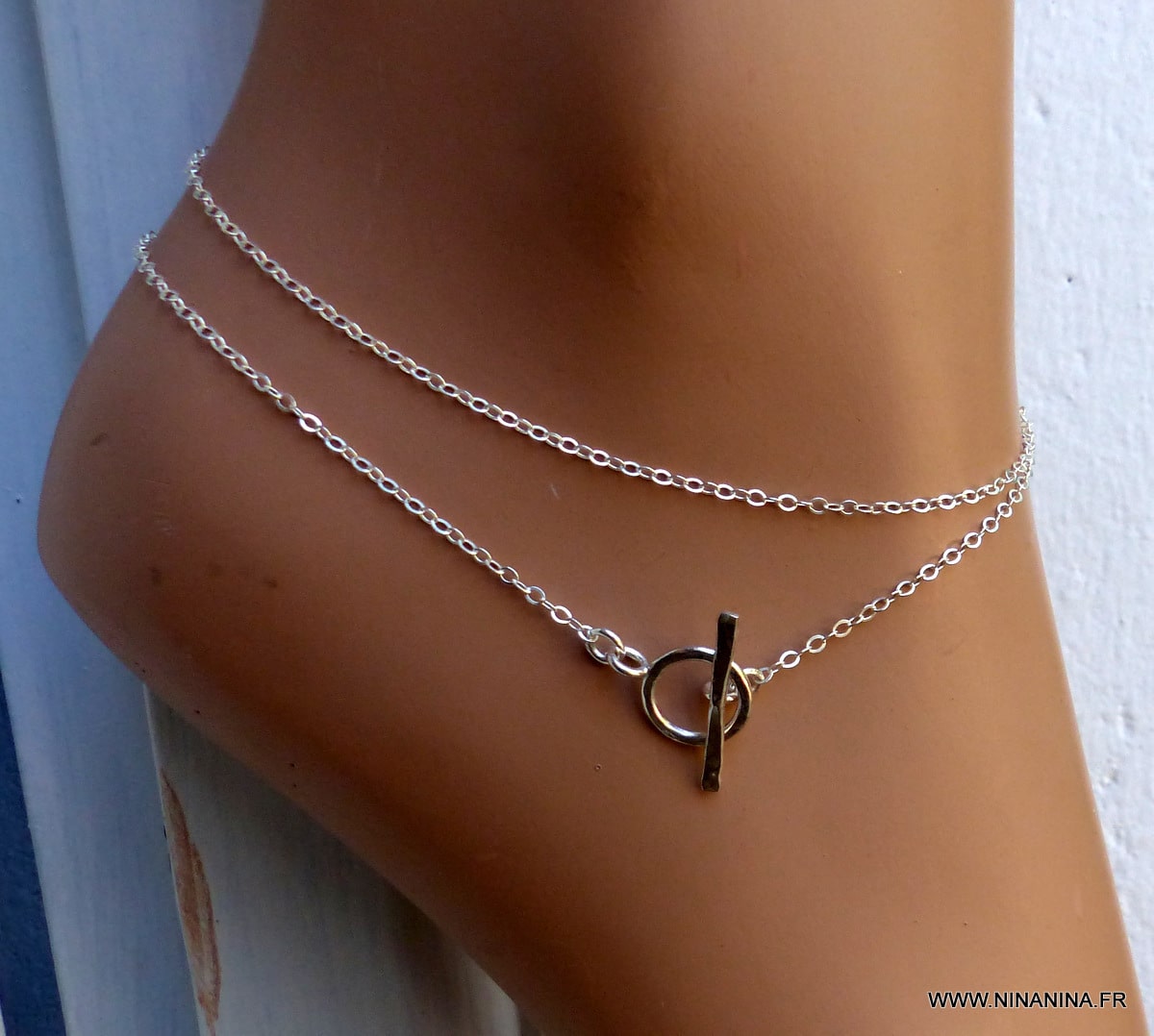 Collier cravate femme coulissant Argent 925 massif - Ninanina