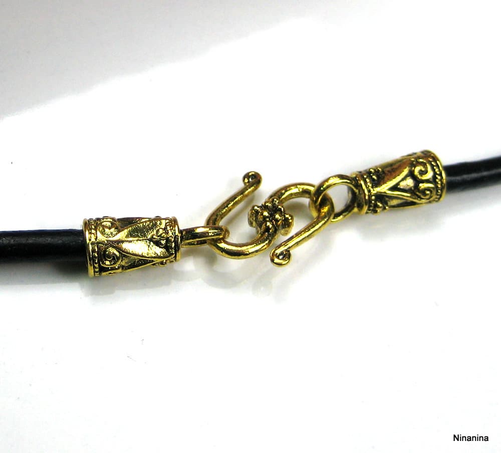 Collier cordon porte photo doré – Image 5