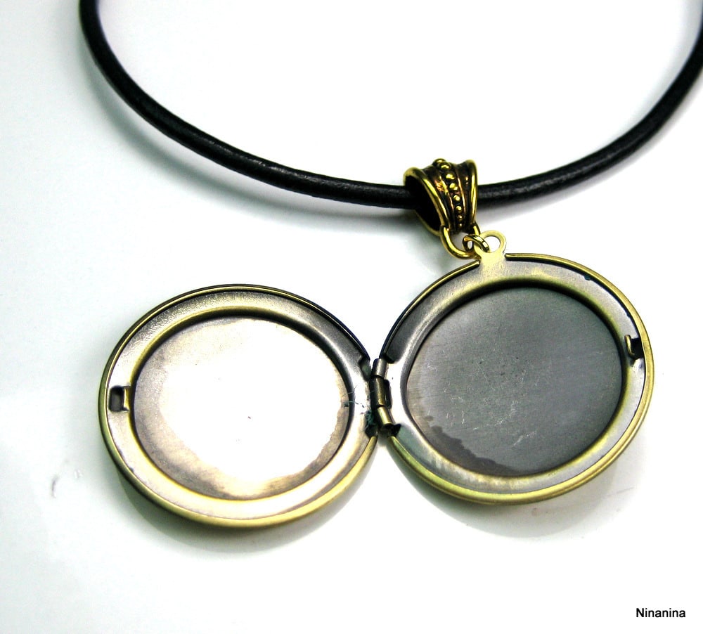 Collier cordon porte photo doré – Image 9