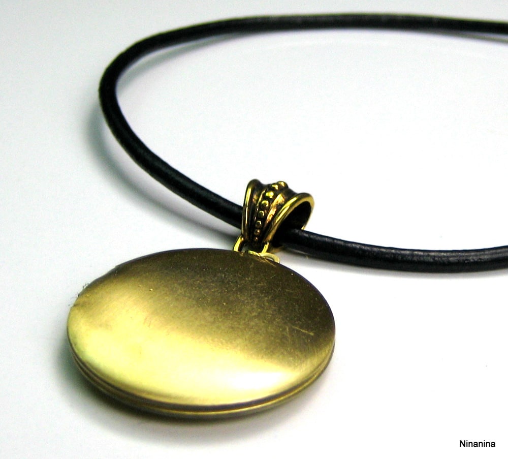 Collier cordon porte photo doré – Image 15