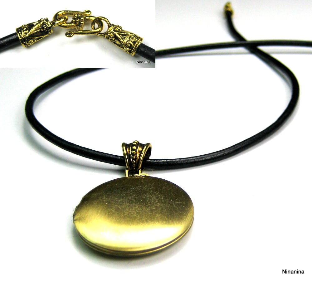 Collier cordon porte photo doré – Image 18