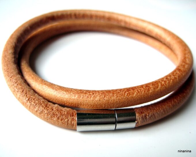 N2689_bracelet_cuir_et_acier_inoxydable