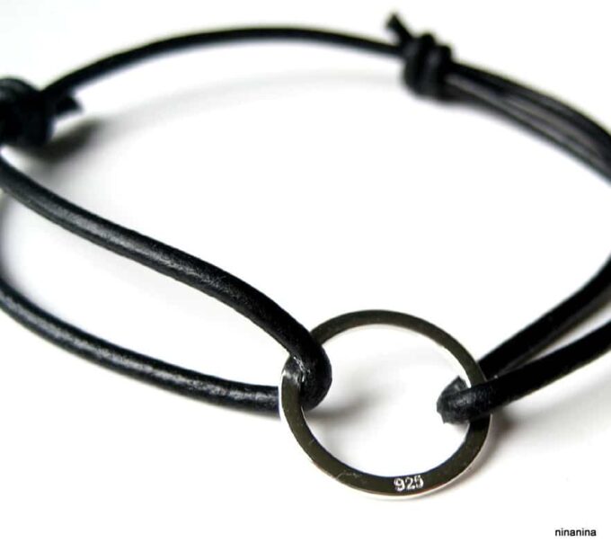 N2693_bracelet_cuir_et_anneau_argent_massif