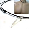 N2700_collier_homme_cordon_cuir_pendentif_dent_de_tigre_nacre