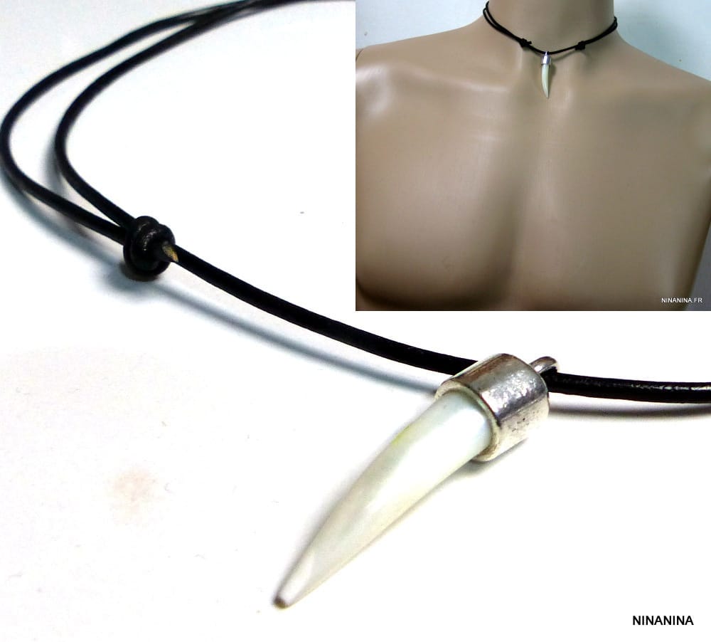 collier homme nacre collier homme nacre