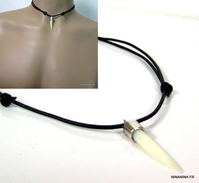 N2700ter_collier_cordon_cuir_et_dent_de_tigre_nacre