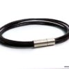 N2713_Bracelet_homme_femme_cordon_cuir_fermoir_acier_inoxydable