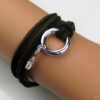 N2719terd_bracelet_wrap_cordon_daim_anneau_plaque_argent