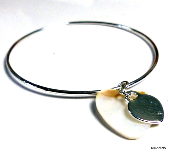 N2726terd_Bracelet_femme_jonc_coeur_plaque_argent_et_nacre