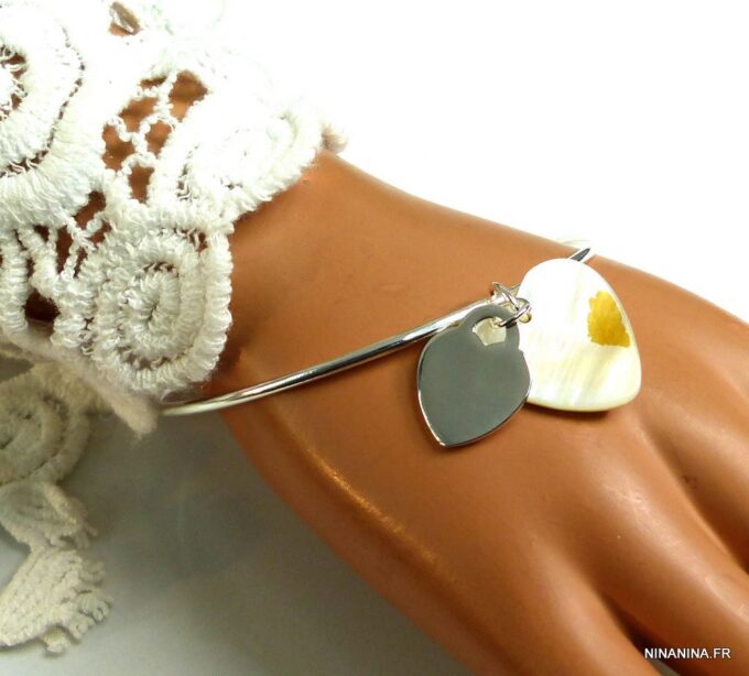 N2726terd_Bracelet_jonc_coeur_plaque_argent_et_nacre