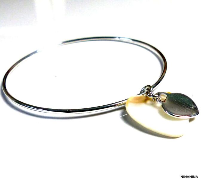 N2726terf_Bracelet_femme_jonc_coeur_plaque_argent_et_nacre