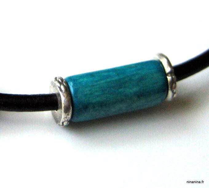 N2750_collier_cuir_et_argent_massif_turquoise
