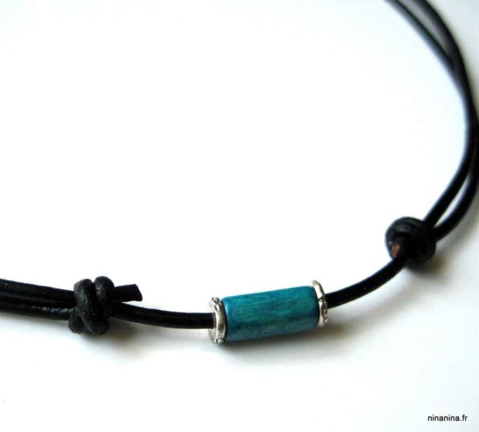 N2750a_collier_cuir_et_argent_massif_turquoise