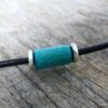 N2750d_Collier_homme_cordon_cuir_argent_massif_perle_tube_bois_turquoise