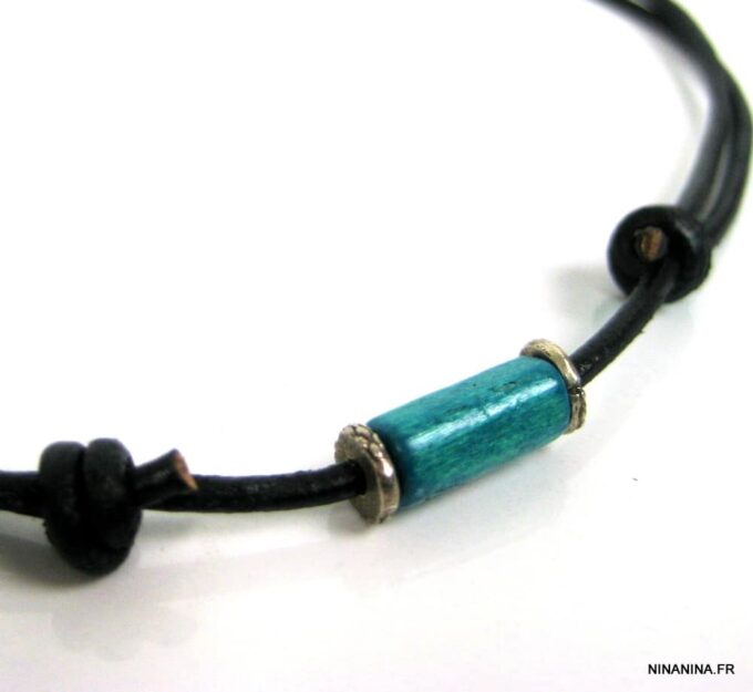 N2750tera_collier_cordon_cuir_argent_massif_bois_turquoise