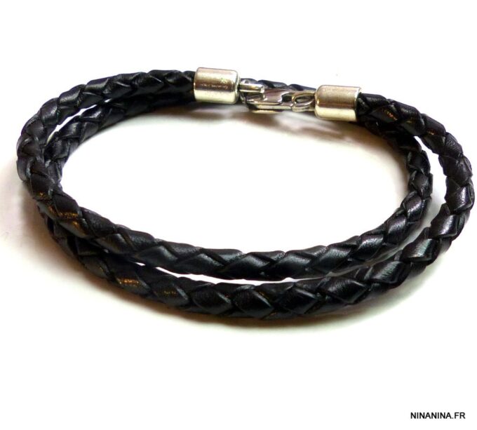 N2754bisa_bracelet_2_tours_cuir_tresse