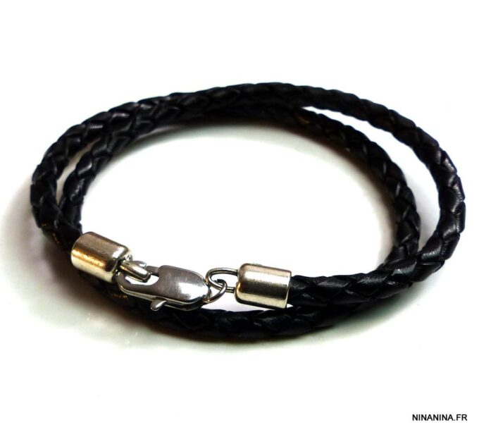 N2754bise_bracelet_2_tours_cuir_tresse