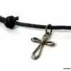 N2764tera_collier_cordon_cuir_croix_argent_massif