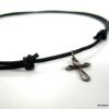 N2764terb_collier_cordon_cuir_croix_argent_massif