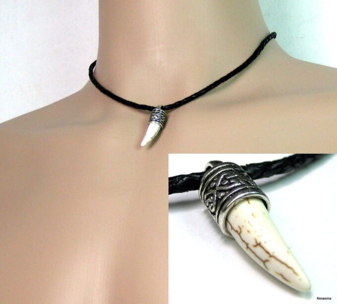 N2765ter_collier_corne_cuir_tresse